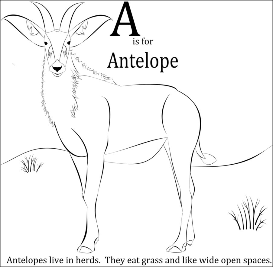 903x884 Children's Alphabet Coloring Page