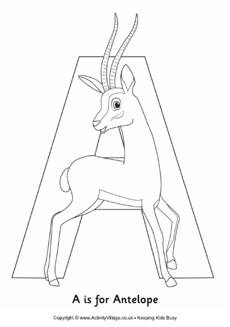 460x655 Letter A Colouring Pages