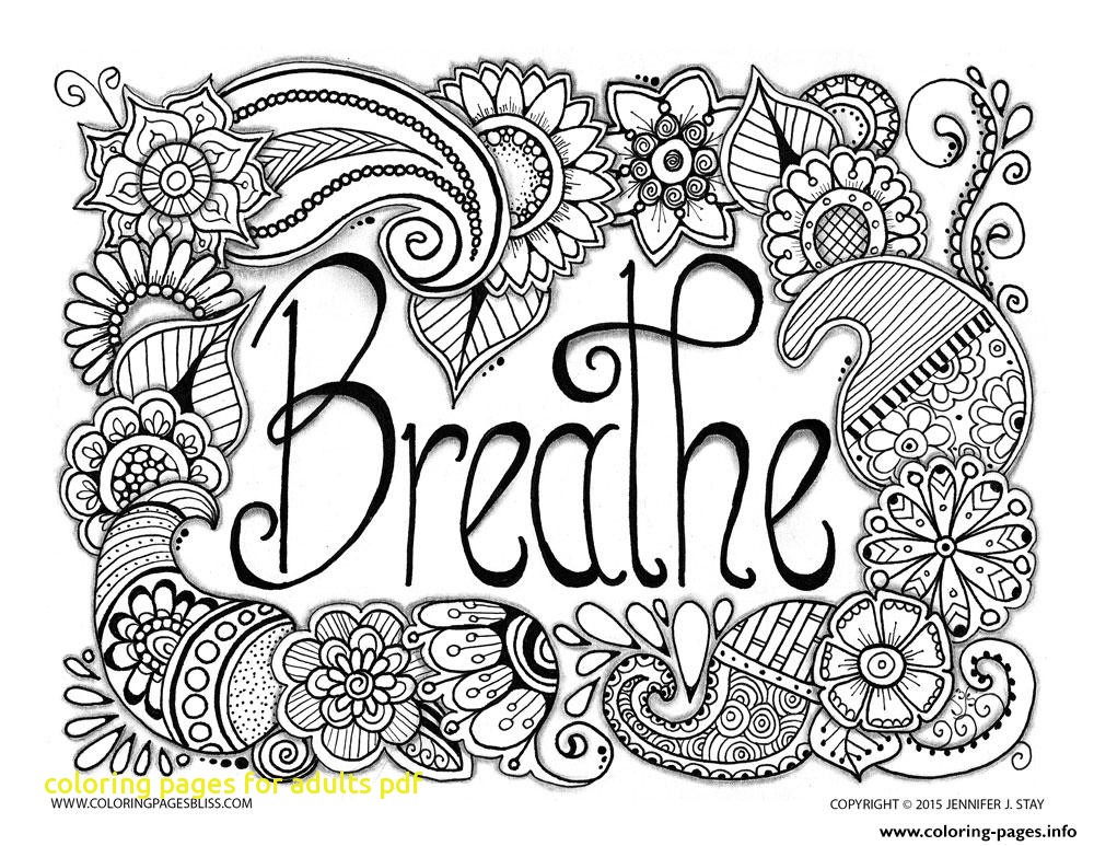 1000x773 Coloring Pages For Adults Pdf With Breathe Adult Anti Stress