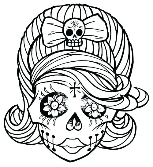 500x547 Good Anti Stress Coloring Pages Printable And Skull Coloring