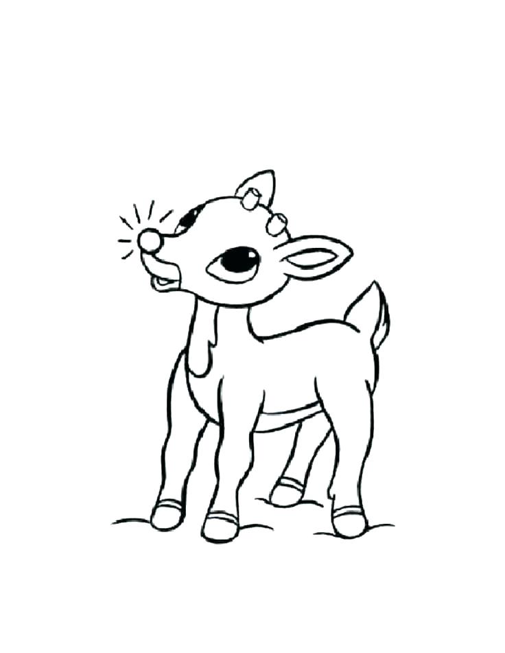 736x951 Printable Coloring Pages Printable Coloring Pages Reindeer
