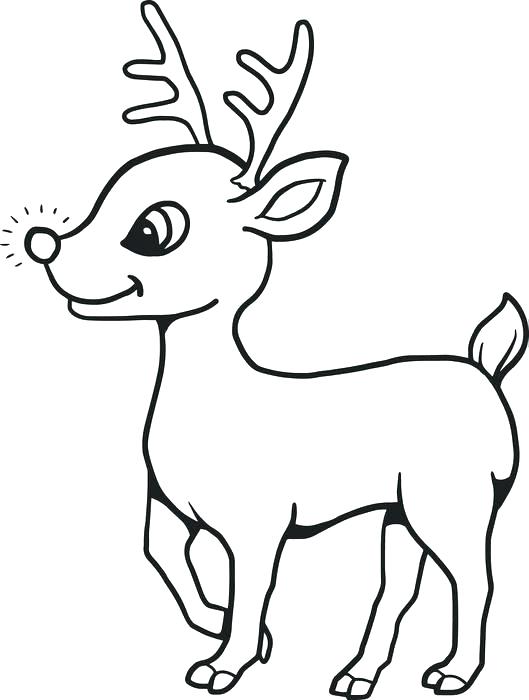 529x700 Reindeer Color Page