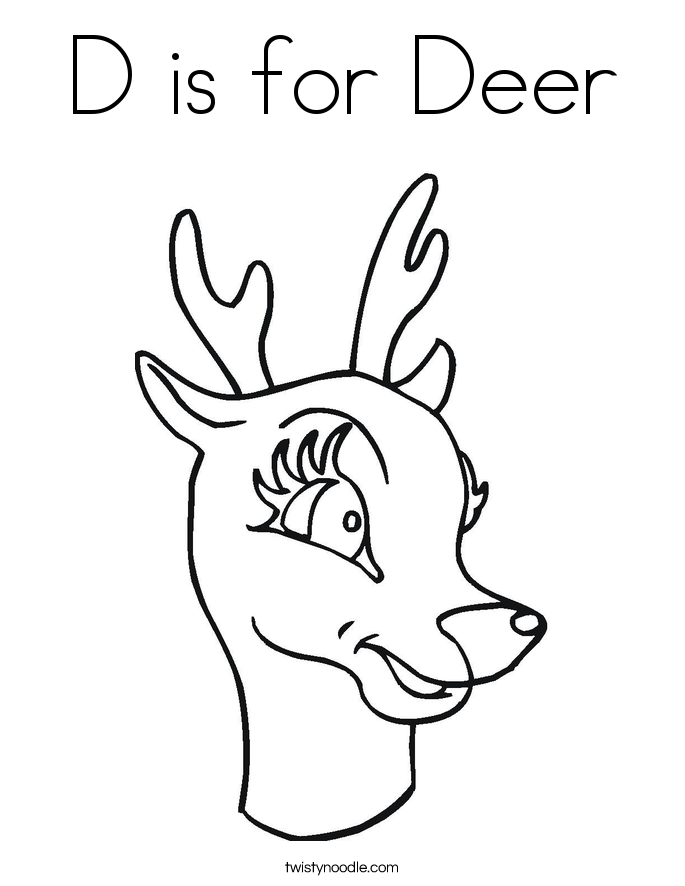 685x886 Antlers Coloring Page