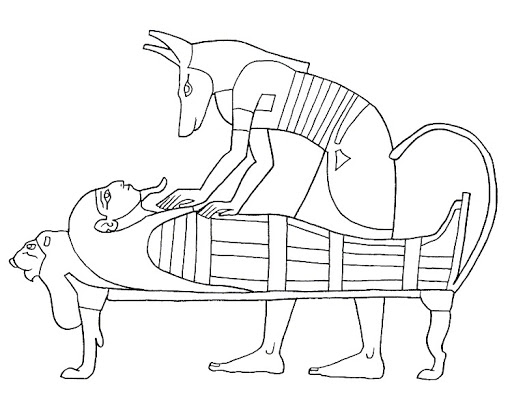 512x403 Egyptian Mummy Coloring Pages