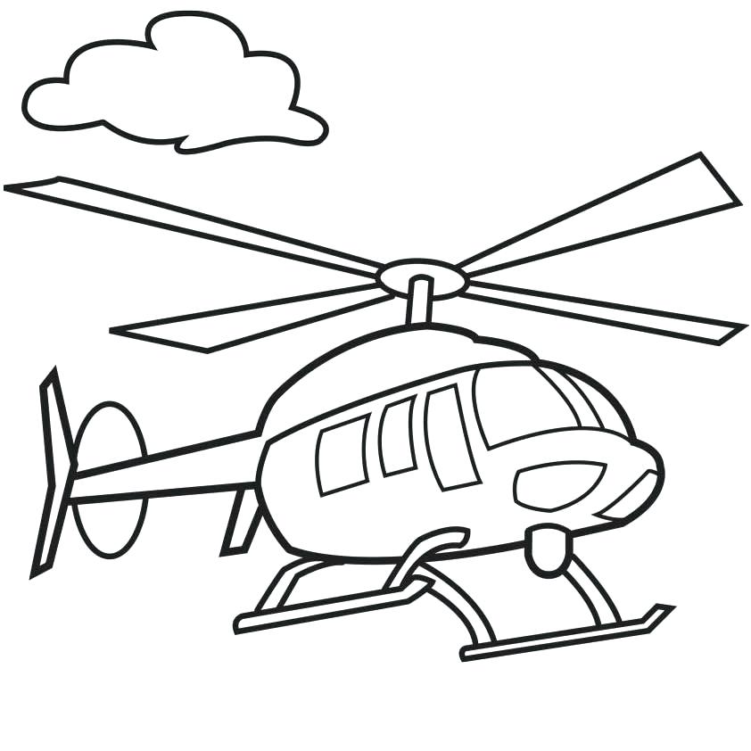 842x842 Helicopter Coloring Pages 13