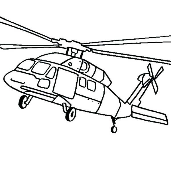 600x600 Apache Helicopter Coloring Pages