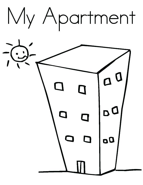 600x776 My Coloring Pages My Apartment Coloring Pages Coloring Pages
