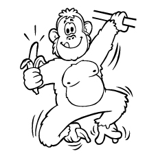 230x230 Top 25 Free Printable Banana Coloring Pages Online