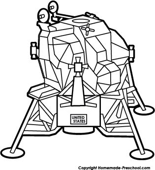 315x345 Free Apollo 11 Clipart Moon Apollo 11