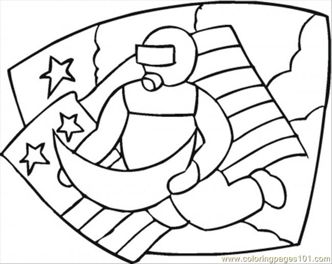 650x517 Apollo 11 Mission Coloring Page