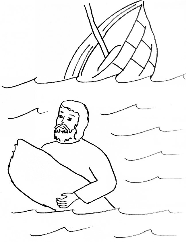 648x843 Apostle Paul Shipwrecked Coloring Page Bible Story Coloring Page