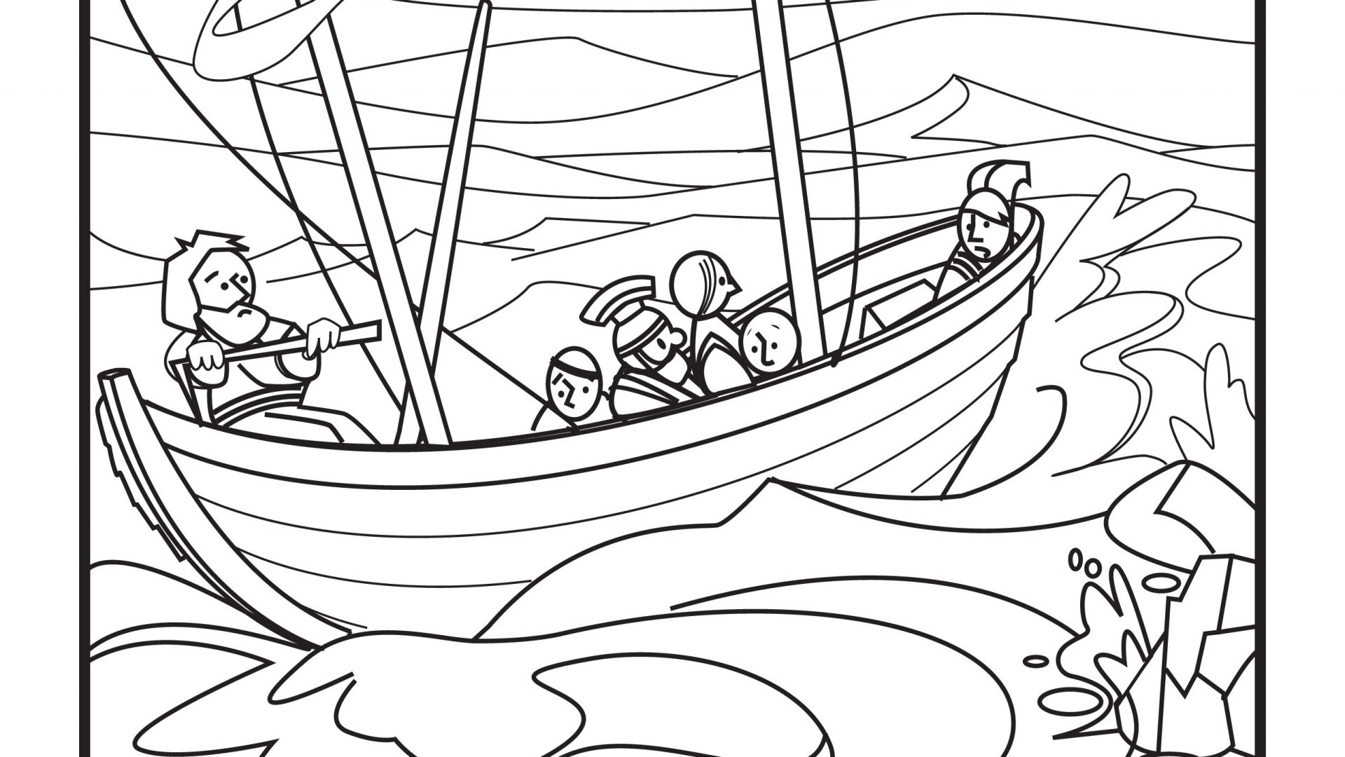 1920x1080 Paul Bit By Snake Coloring Page Free Printable Pages Kids Bible