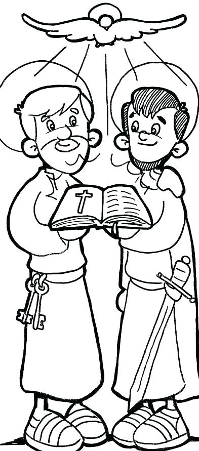 393x891 Apostle Paul Coloring Pages Apostle Coloring Pages Apostle