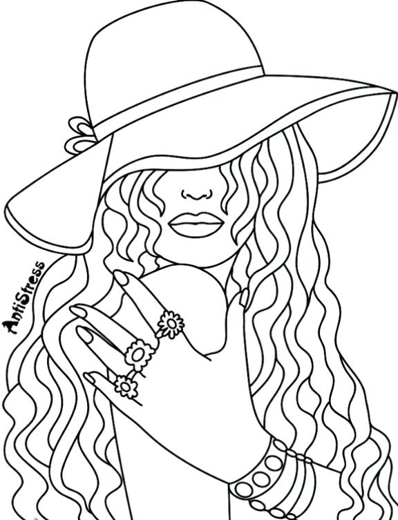 576x753 Coloring Pages App Pretty Lady Coloring Page Recolor App Coloring
