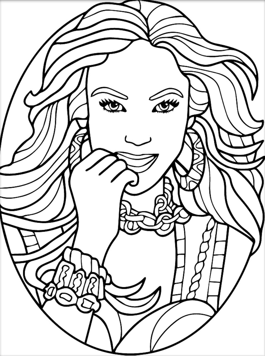 913x1225 Beauty Antistress Coloring App Beautiful Women Coloring Pages