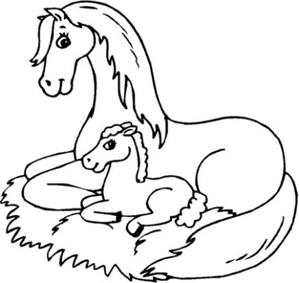436x413 Printable Horse Coloring Pages Coloring Me