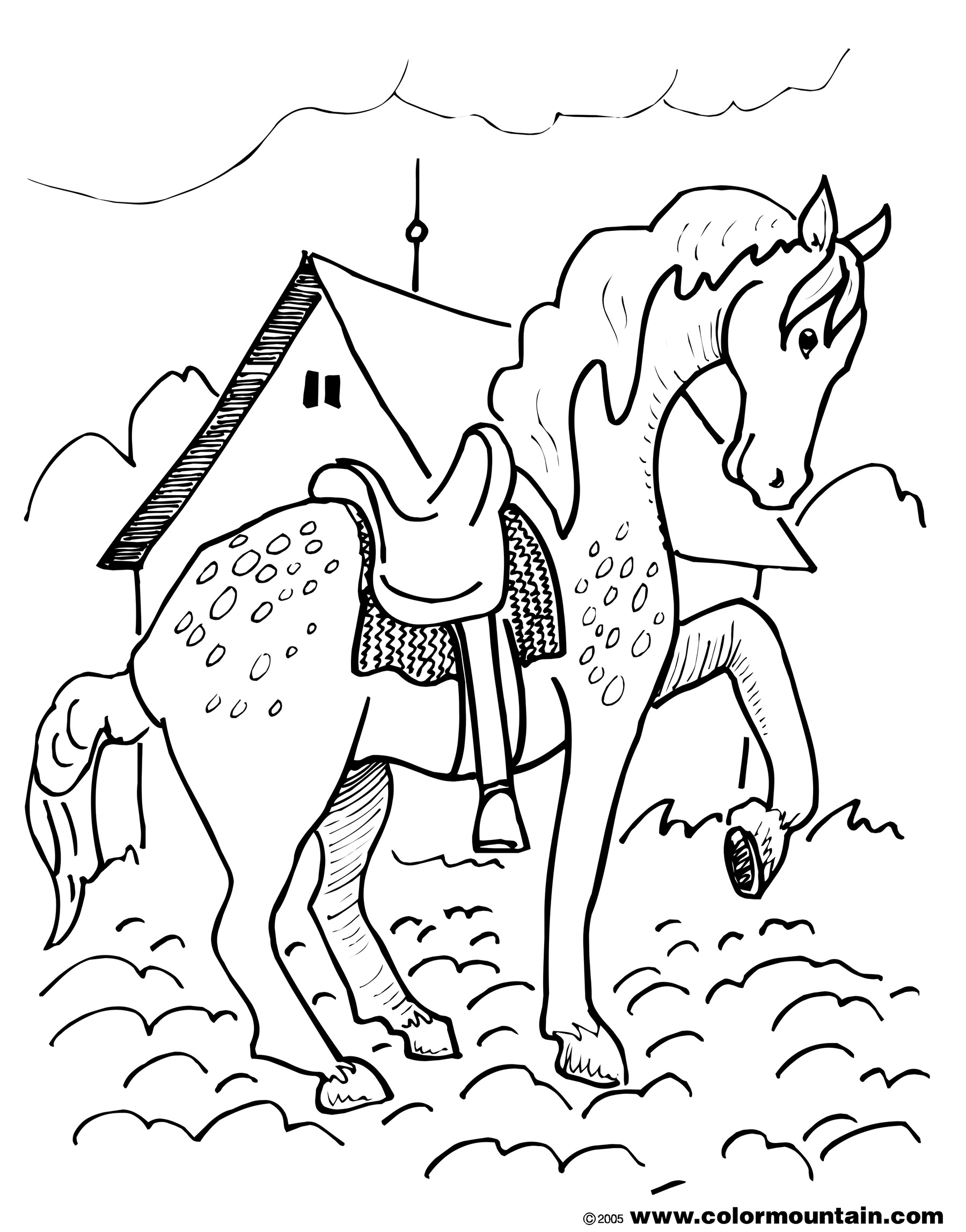 1800x2294 Strange Horse Pictures To Print Out Appaloosa Coloring Page Free