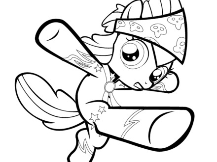 440x330 My Little Pony Apple Bloom Coloring Page Download, My Little Pony
