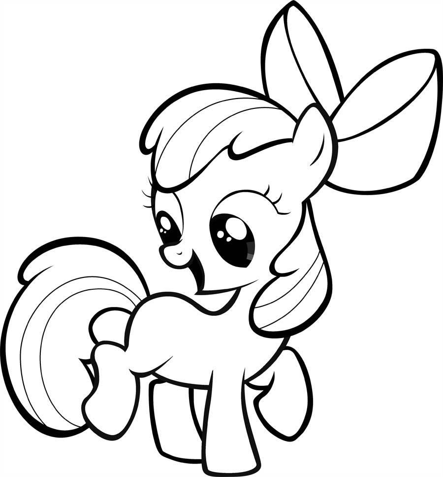 900x968 My Little Pony Apple Bloom Coloring Pages