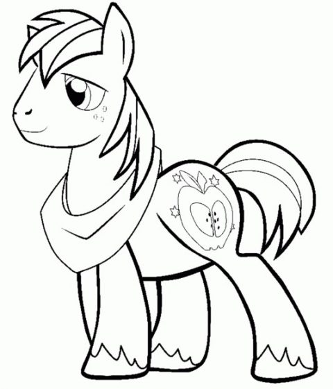 480x561 Apple Bloom Coloring Page Free Download