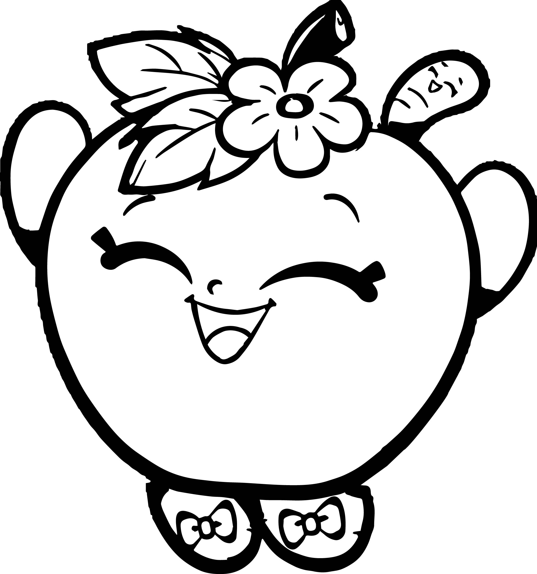 2200x2351 Shopkins Apple Coloring Pages Download