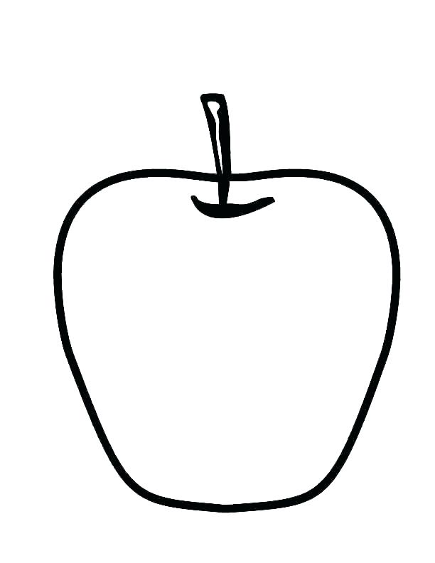 612x792 Apple Coloring Pages For Toddlers Incredible Apple Coloring Page