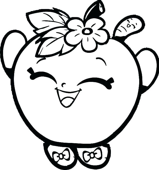 Apple Coloring Pages For Kids