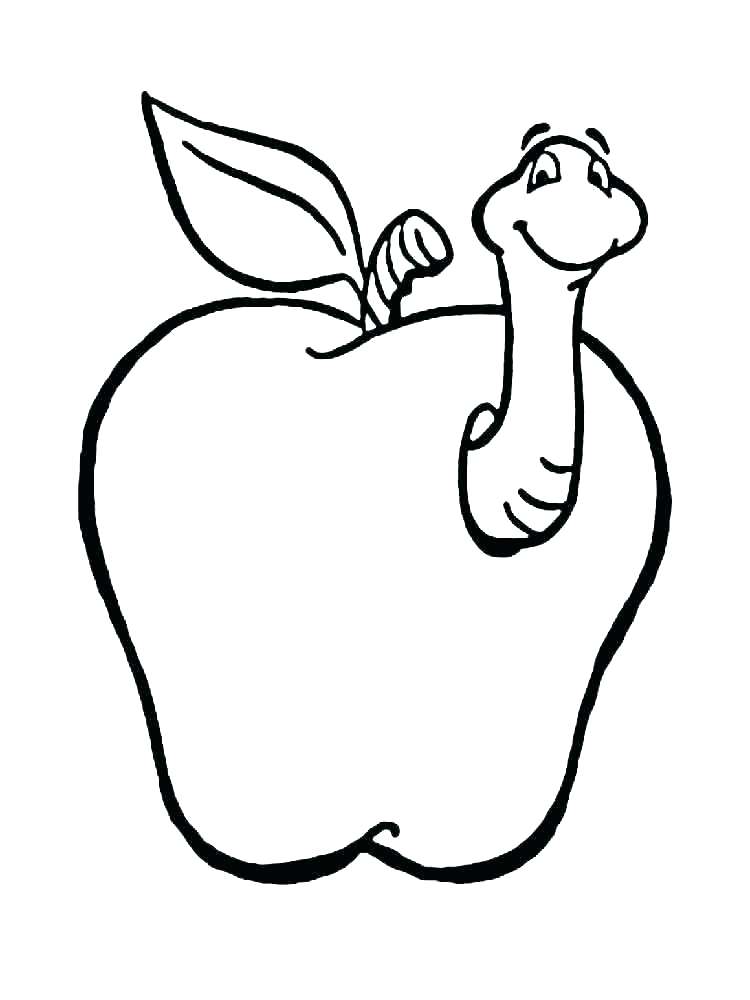 750x1000 Coloring Page Of An Apple Coloring Page Apple Coloring Page Apple