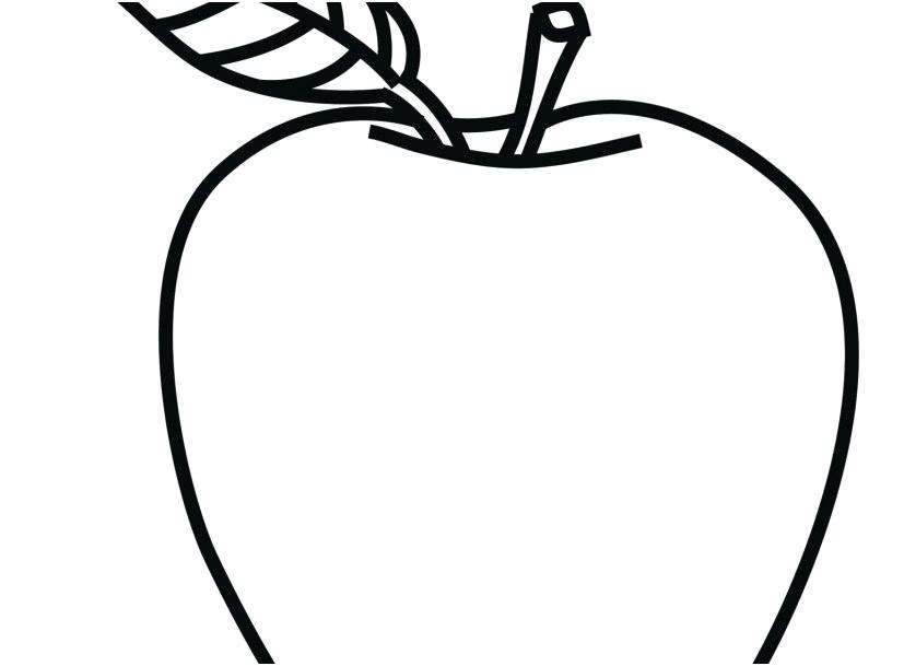 827x609 Apple Color Pages Apple Color Page Free Apple Coloring Pages