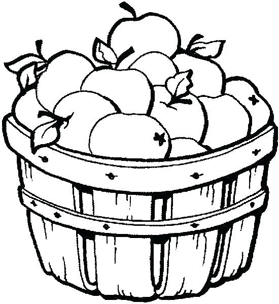 550x599 Preschool Apple Coloring Pages