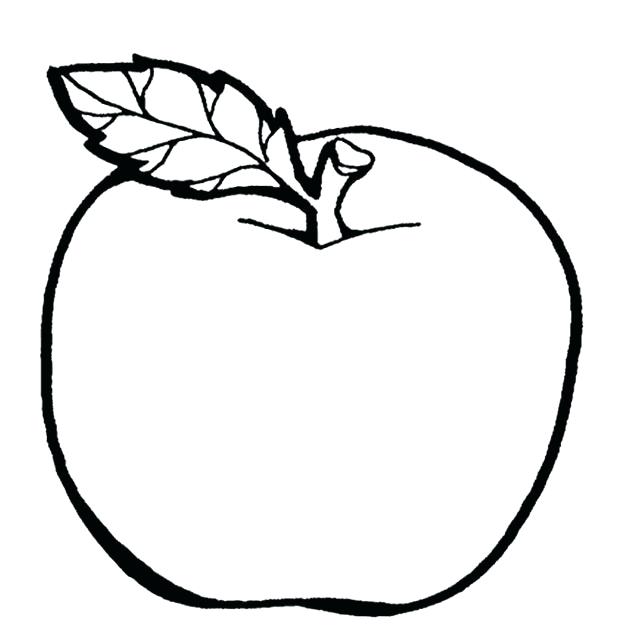620x644 Apple Coloring Pages For Kindergarten The Thick Apple Tree