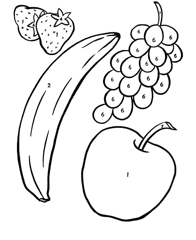 670x820 Apple Coloring Pages Preschool Fruit Coloring Pages E Apple