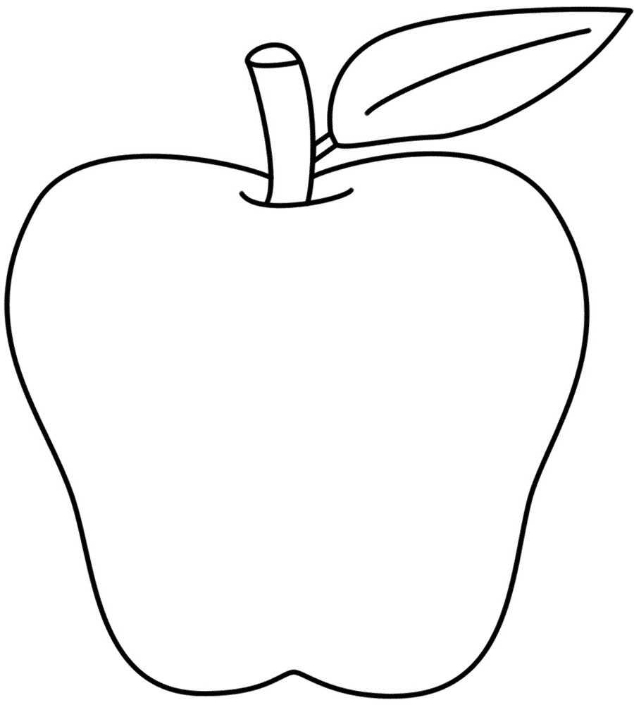 900x1000 Perfect Printable Coloring Pages For Kids Pictures Apple Apples