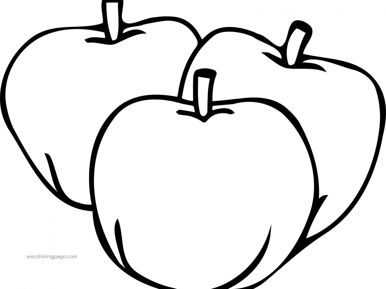 1600x1200 Picture Of An Apple To Color