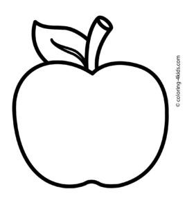 Apple Logo Coloring Pages