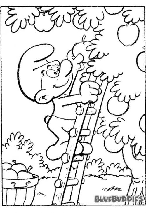Apple Picking Coloring Pages