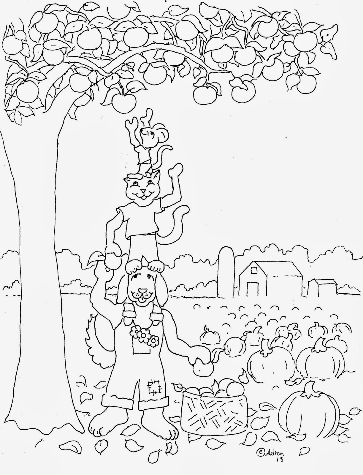 1223x1600 Harvest Coloring Pages