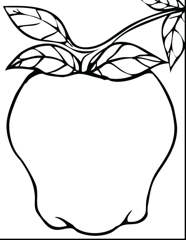 618x800 Apple Printable Coloring Pages