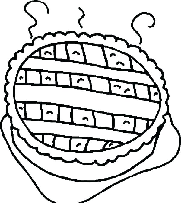 600x672 Pie Coloring Page A Is For Apple Pie Coloring Pages Enemy Pie Pie