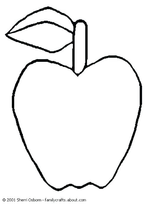 500x689 Apple Coloring Coloring Pages Apple Free Printable Apple Coloring