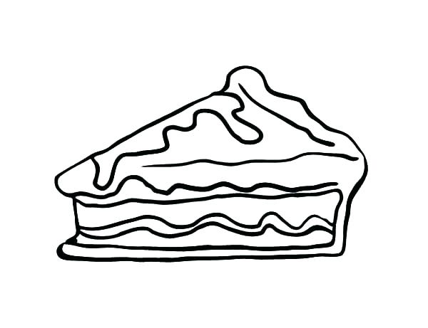 600x461 Thanksgiving Coloring Pages Pumpkin Pie Slice Apple Pie Coloring