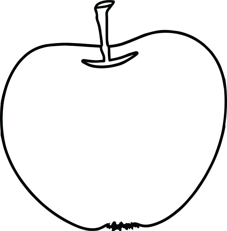 728x740 Apple Coloring Pictures Apple Coloring Pages With Worm A Apple Pie