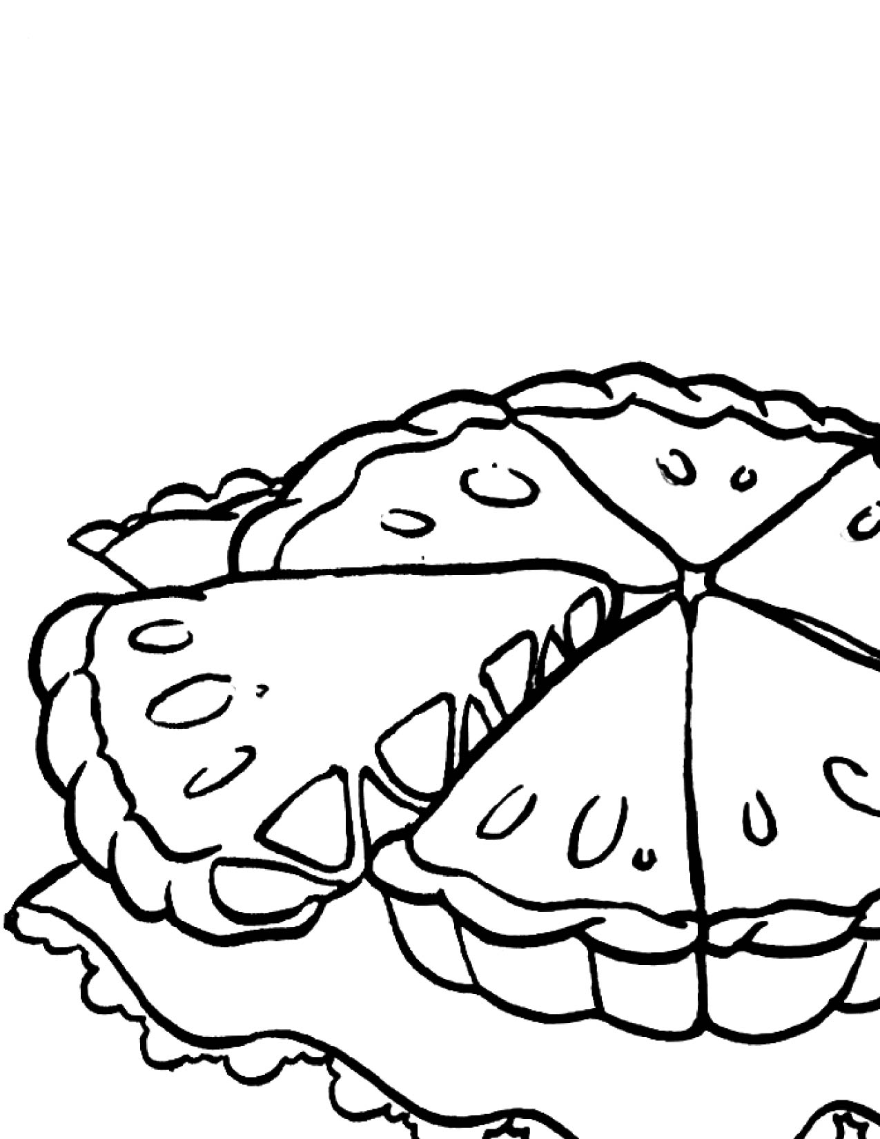 1275x1650 Apple Pie Coloring Page