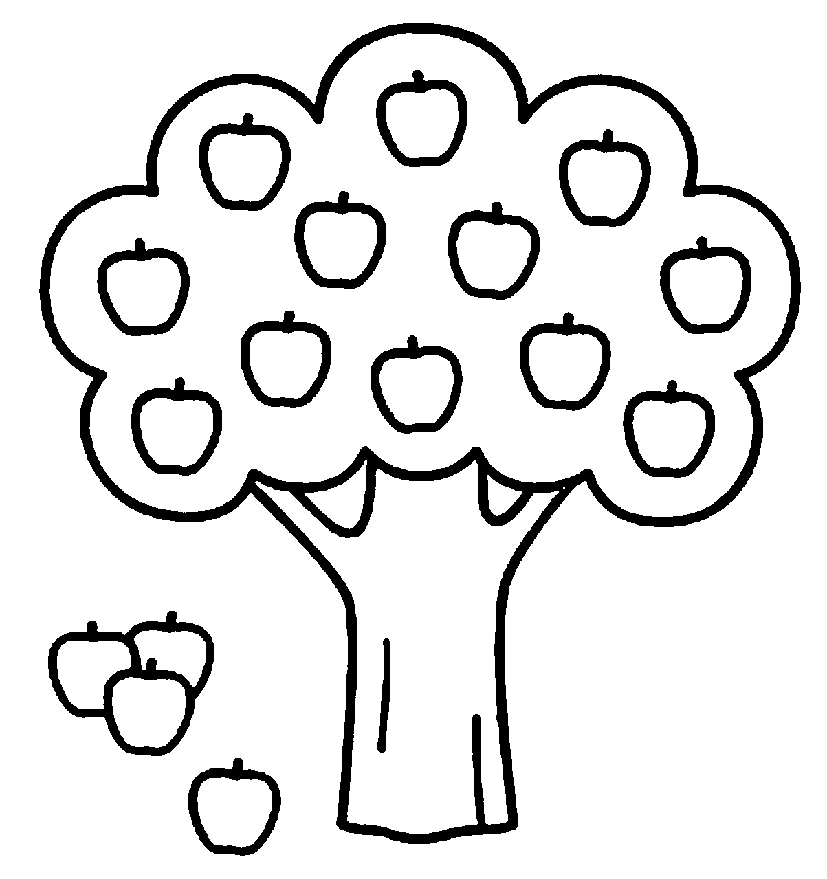 1203x1279 New Fruit Tree Coloring Pages Design Printable Coloring Sheet