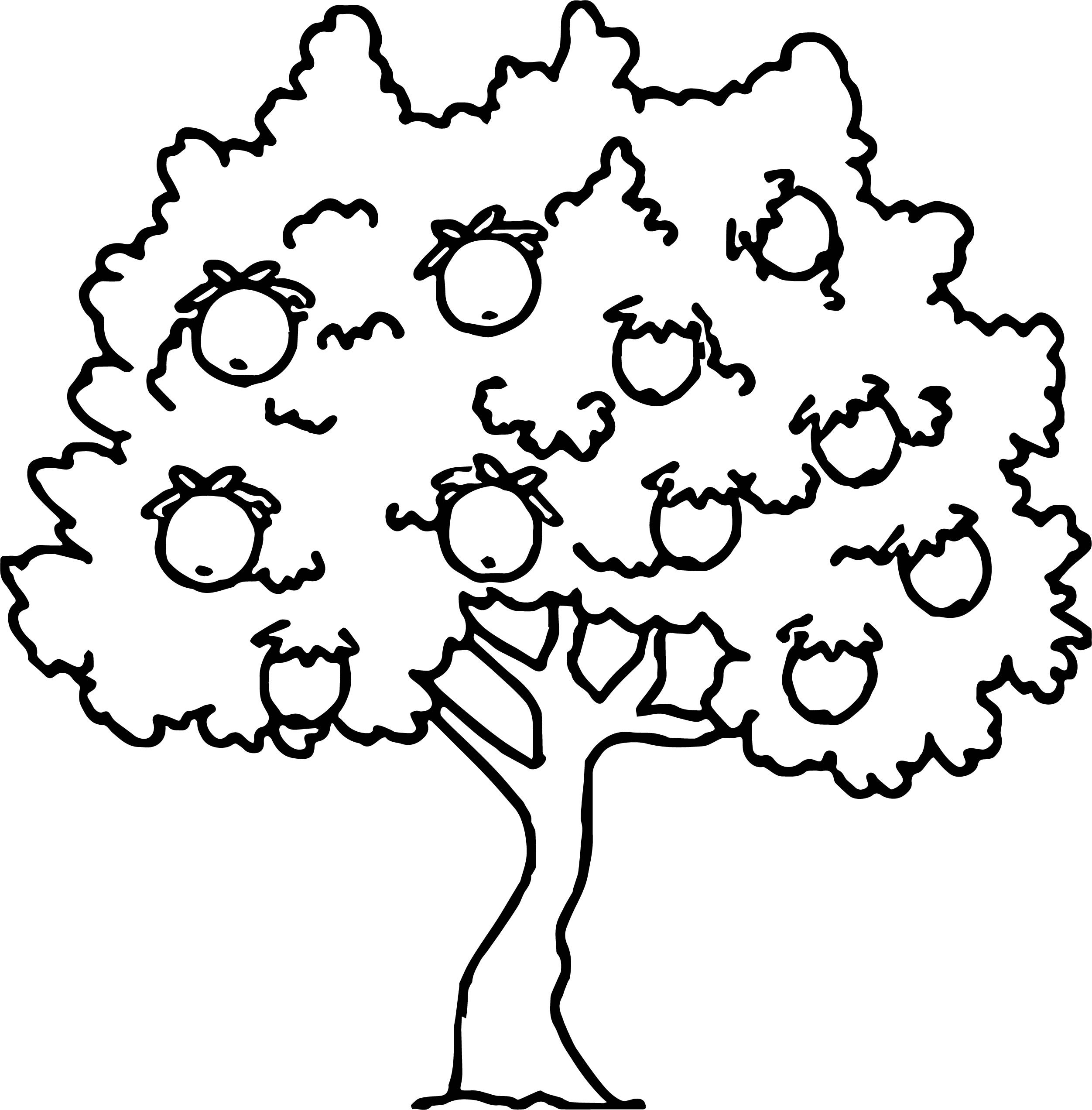 2503x2544 Coloring Pages Apple Tree Best Of Apple Tree Coloring Pages Free