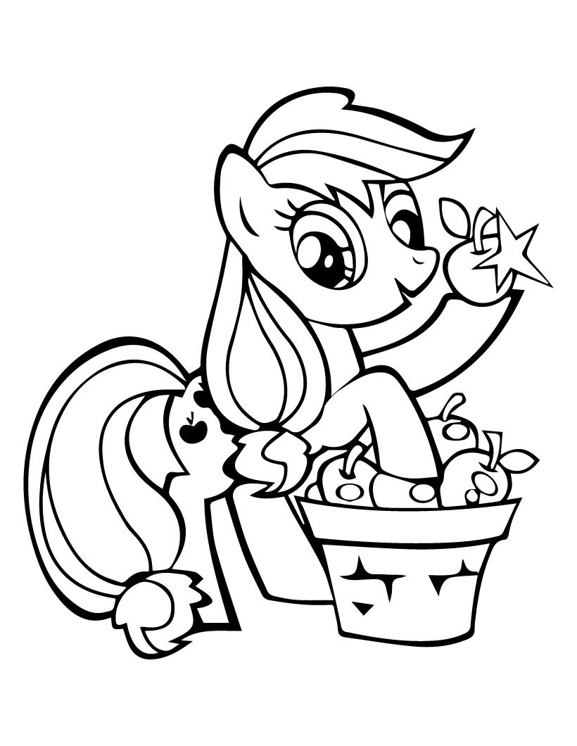 820x1060 My Little Pony Applejack Coloring Pages 1010 To Apple Jack Page
