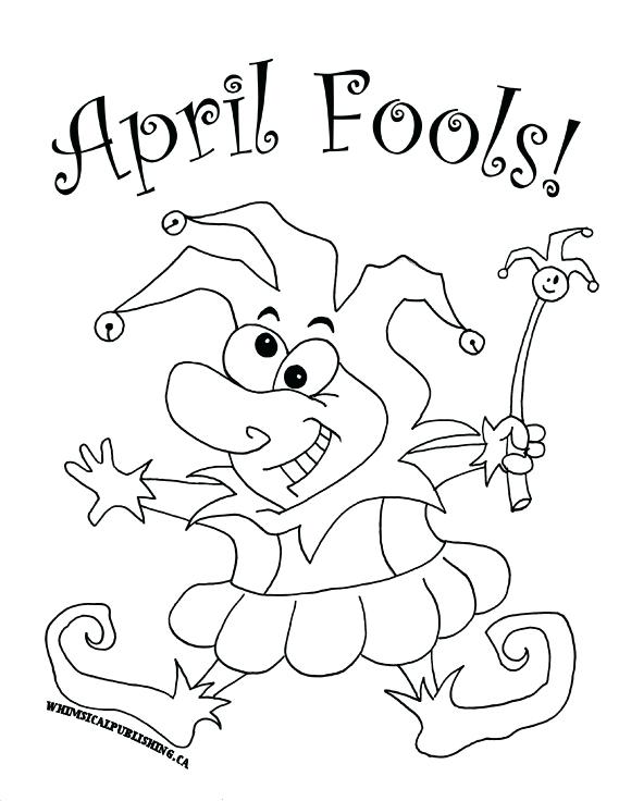 569x736 April Coloring Pages Fools April Fools Coloring Pages