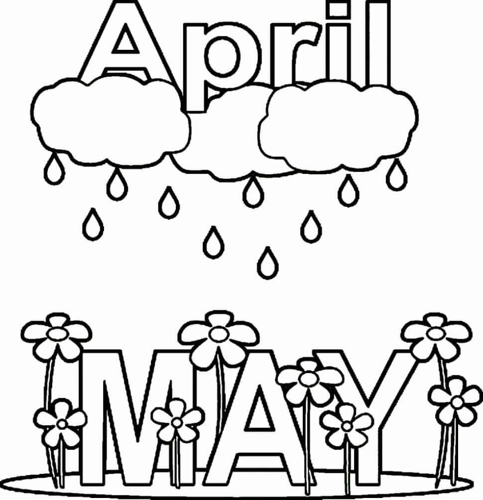970x1004 20 Free Printable April Coloring Pages Unusual May Sheet Mosm