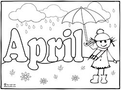 April Coloring Pages Free