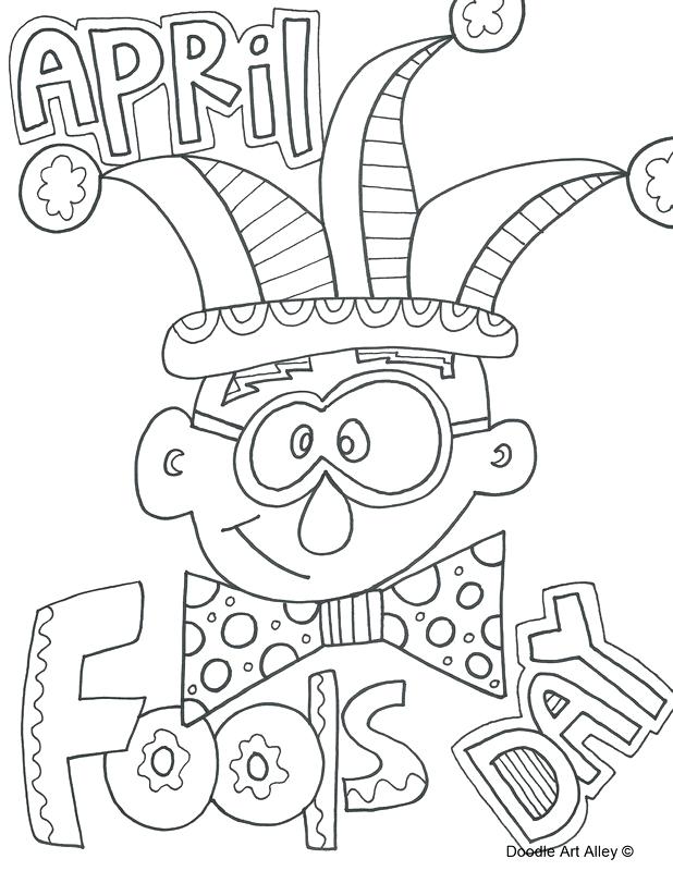 618x800 April Coloring Pages